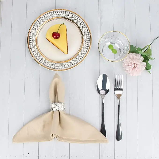 Однотонные салфетки из хлопка и