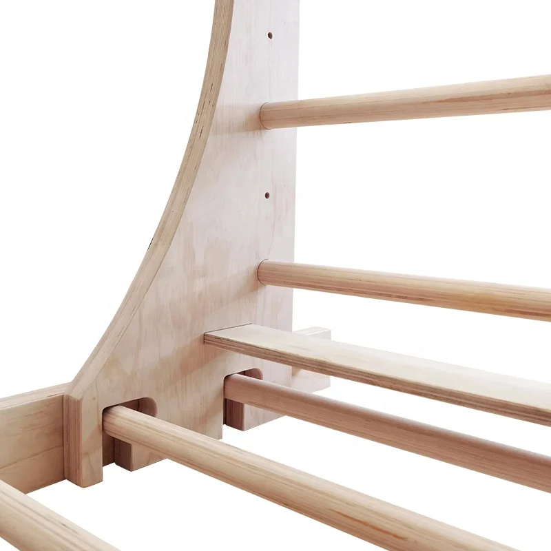 Cross Agility Training Wooden Pull Up Bar Climbing Wall Swedish Ladder