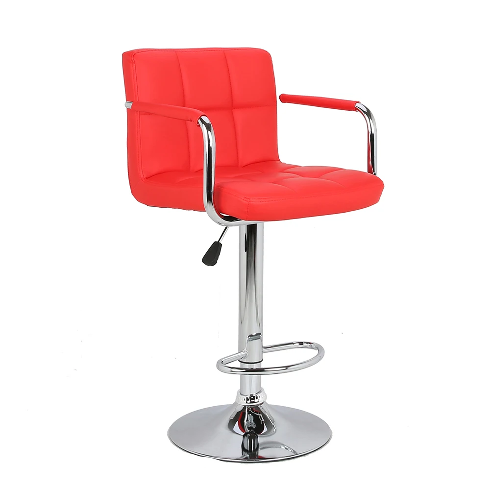 Adjustable Height Swivel Modern Bar Stool Wholesale Round Metal Bar Stool