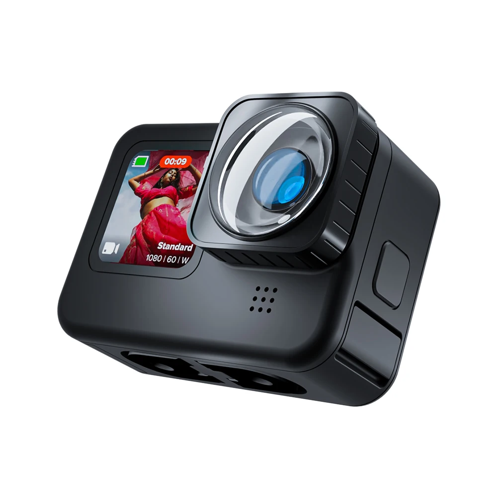 Новое поступление аксессуары для GoPro Telesin ультра широкий угол 155 градусов макс. объектив мод камеры Hero 9 Black
