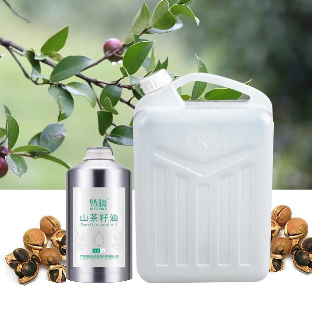 
Hot sale pure cold pressed camellia seed carrier oil for skin care products 