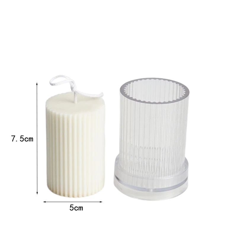 Stock supply making wax plastic column cylindric pillar candle mould custom polycarbonate church cylinder taper candle mold