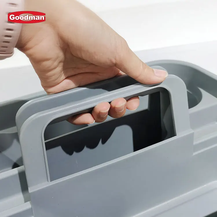 Plastic Portable Storage Organizer Serving Caddy  for Cleaning Supplies Plastic Caddy with Handle