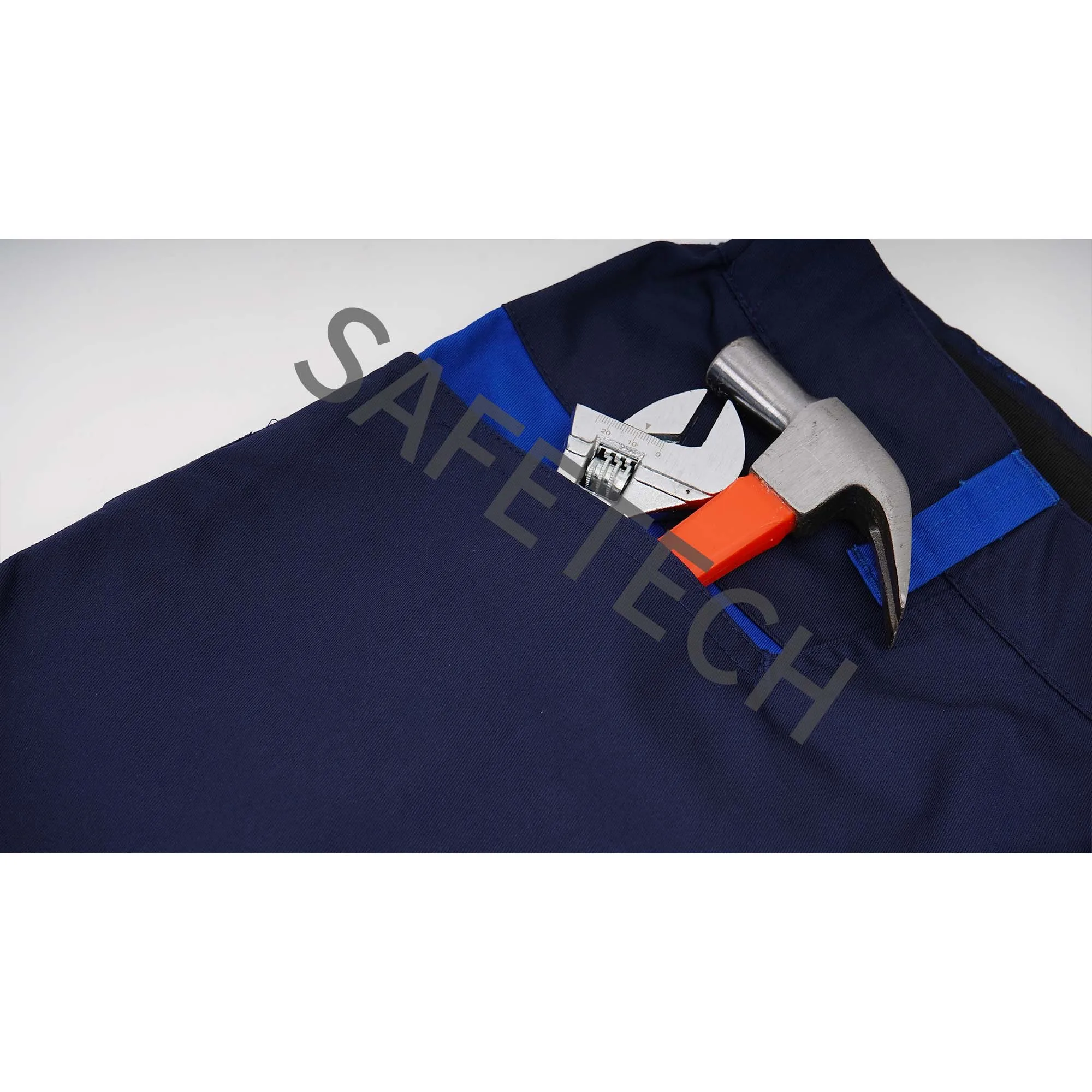 Dark Blue Stretch Workwear Outdoor Cordura Work Cloths Multiple Pocket Cargo Trousers Construction Work Pants For Men