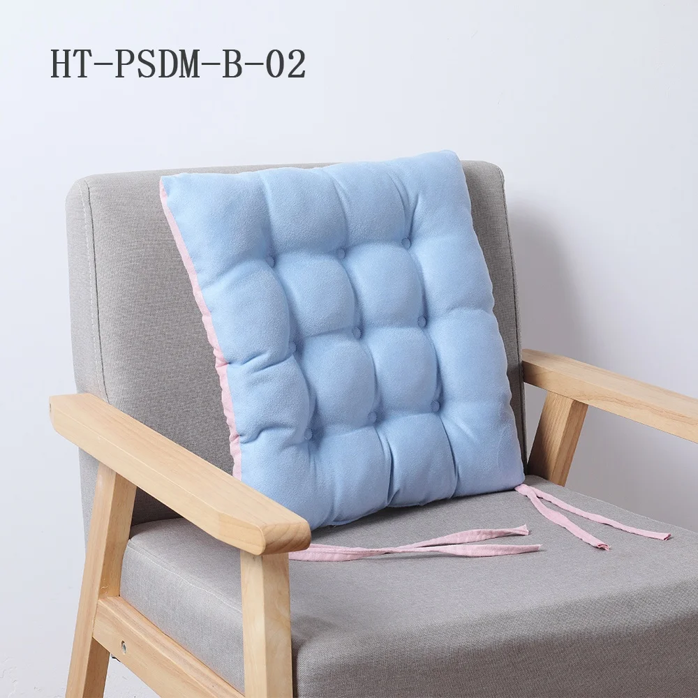 Solid Multi Colors Lumbar Support Oriental Chair Seat Cushion Back for Chairs Floor