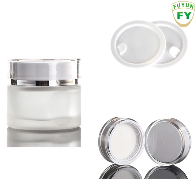 Fuyun 40ml 100ml 120ml Clear Glass Body Lotion Pump Bottle Cosmetic Packing Glass Serum Pump Bottle