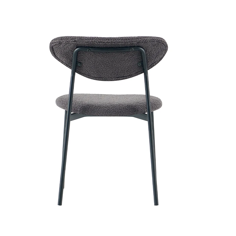 Dining Chair Foam Seat Chairs Bow Wrap Room Oak Lamb Wool Open Back Oval Slope Arm Six Table For Hotel Bok Black Wooden 6