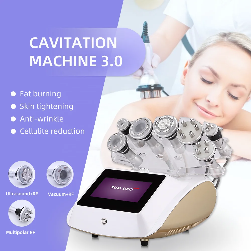 7 In 1 Vacuum RF Lipo Massage Ultrasonic Cavitation Machine