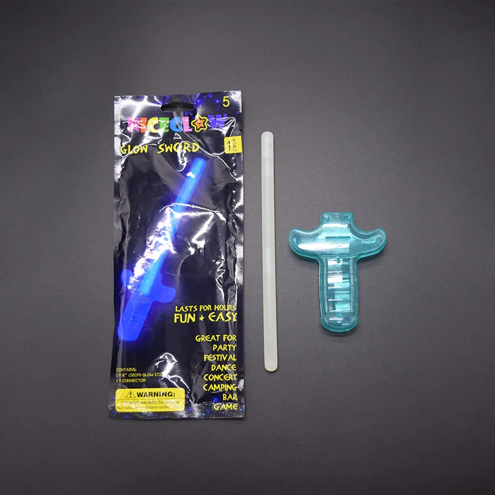 colorful personalized Blue Color kids party toy Wand Sword Glow Sticks