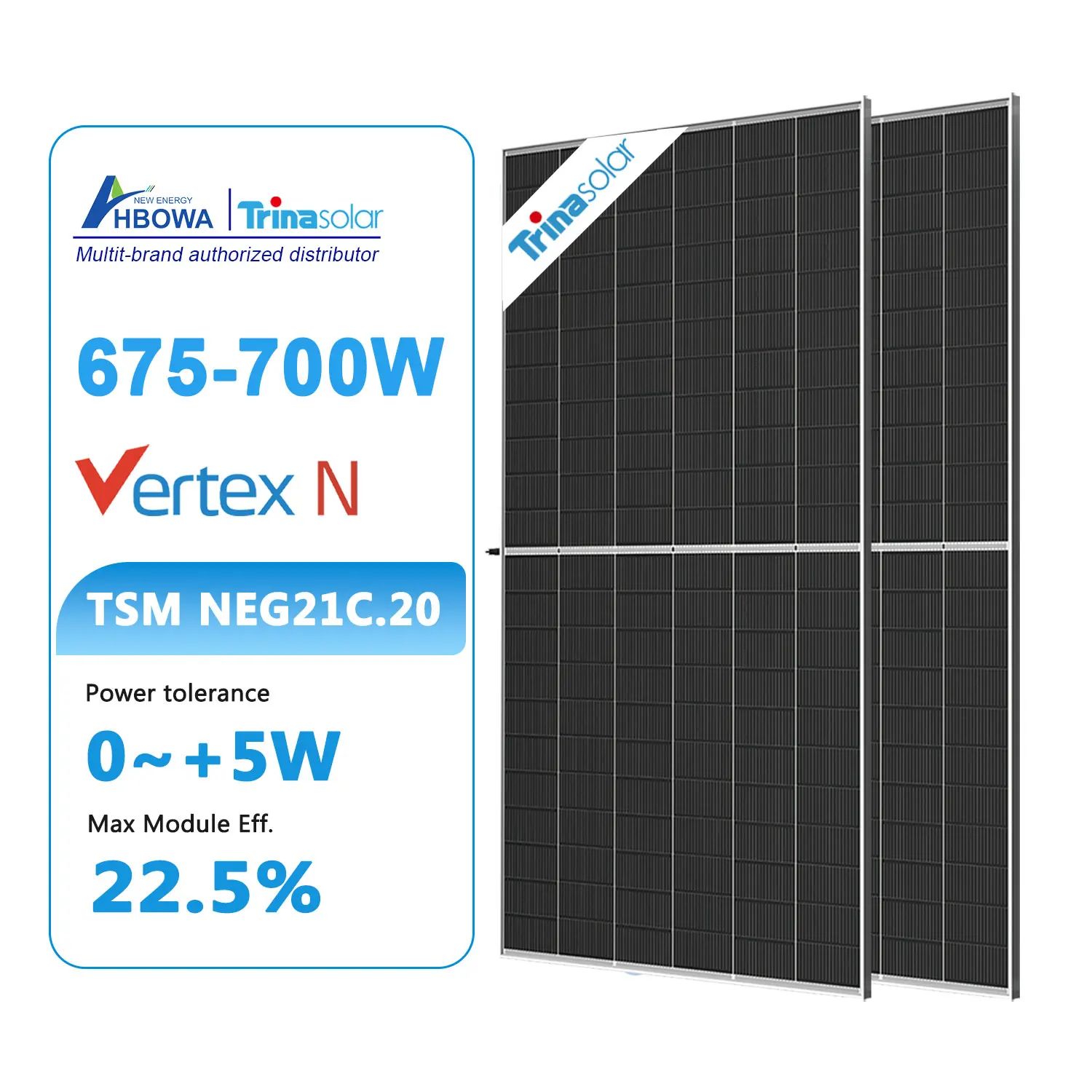 Solar panel Trina solar 675W 680W 685W 690W 695W 700W fotovolatic panel solar energy products best price