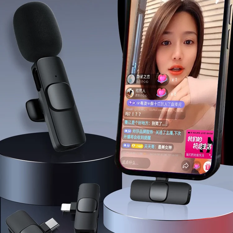 2.4g wireless mini microphone with noise cancelling mic