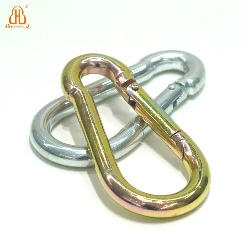 Factory Direct Stainless Steel Spring Hook Snap Hook Mountaineering Buckle Snap Hook