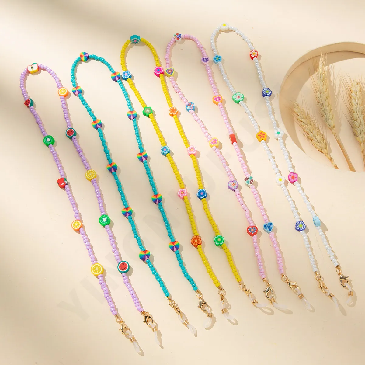 Wholesale Handmade Beaded Chain Sunglasses Cords GT Hot Selling Glasses Chain Sunglasses Chain For Girls