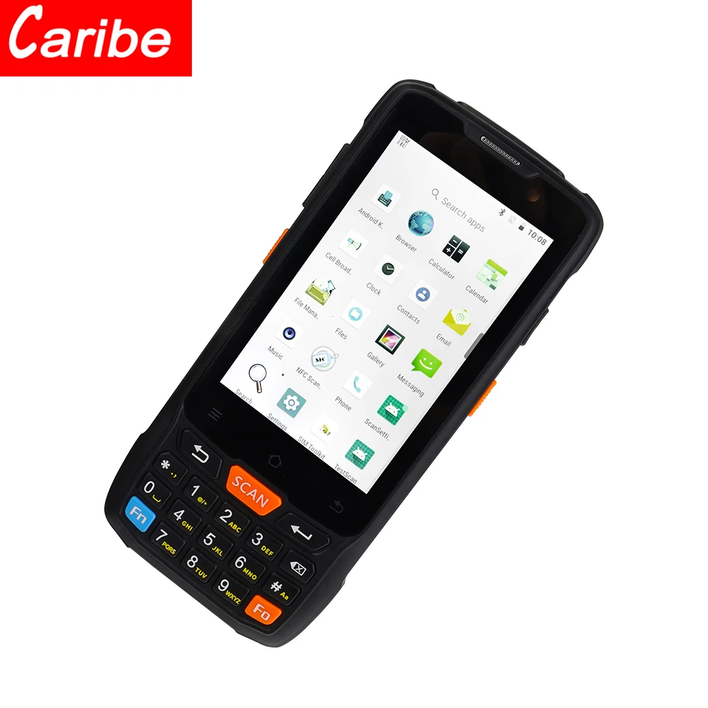 CARIBE PL-40L 2D minde 5600 NFC RFID считыватель штрих-код QR сканер штрих-кода можно крепить любые приспособления: PDA с системой Android 8 0 оперативная память 2 Гб ROM