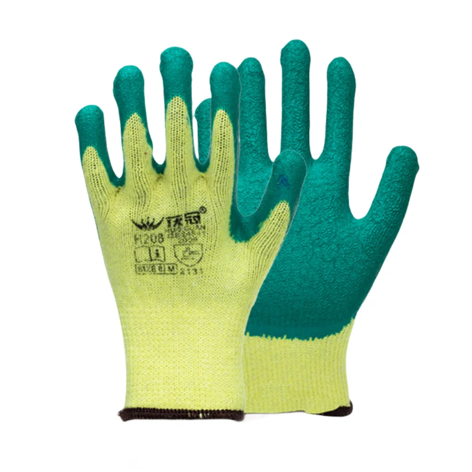 Custom Logo Oem Design Cheap Latex Coated Work Gloves From Manufacturer