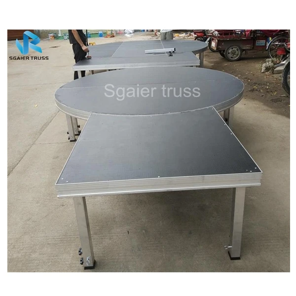 Cheap Smart mobile lighting portable stage/Stripper Pole Stage