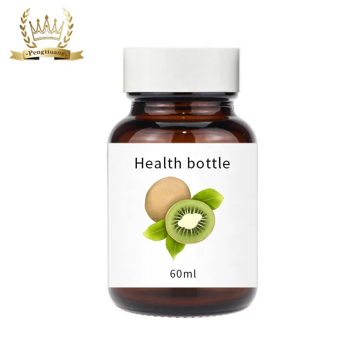 
Wholesale 60ml Amber Vitamin Medicine Wide Mouth Glass Bottle for Tablet Pill Capsule Packaging 