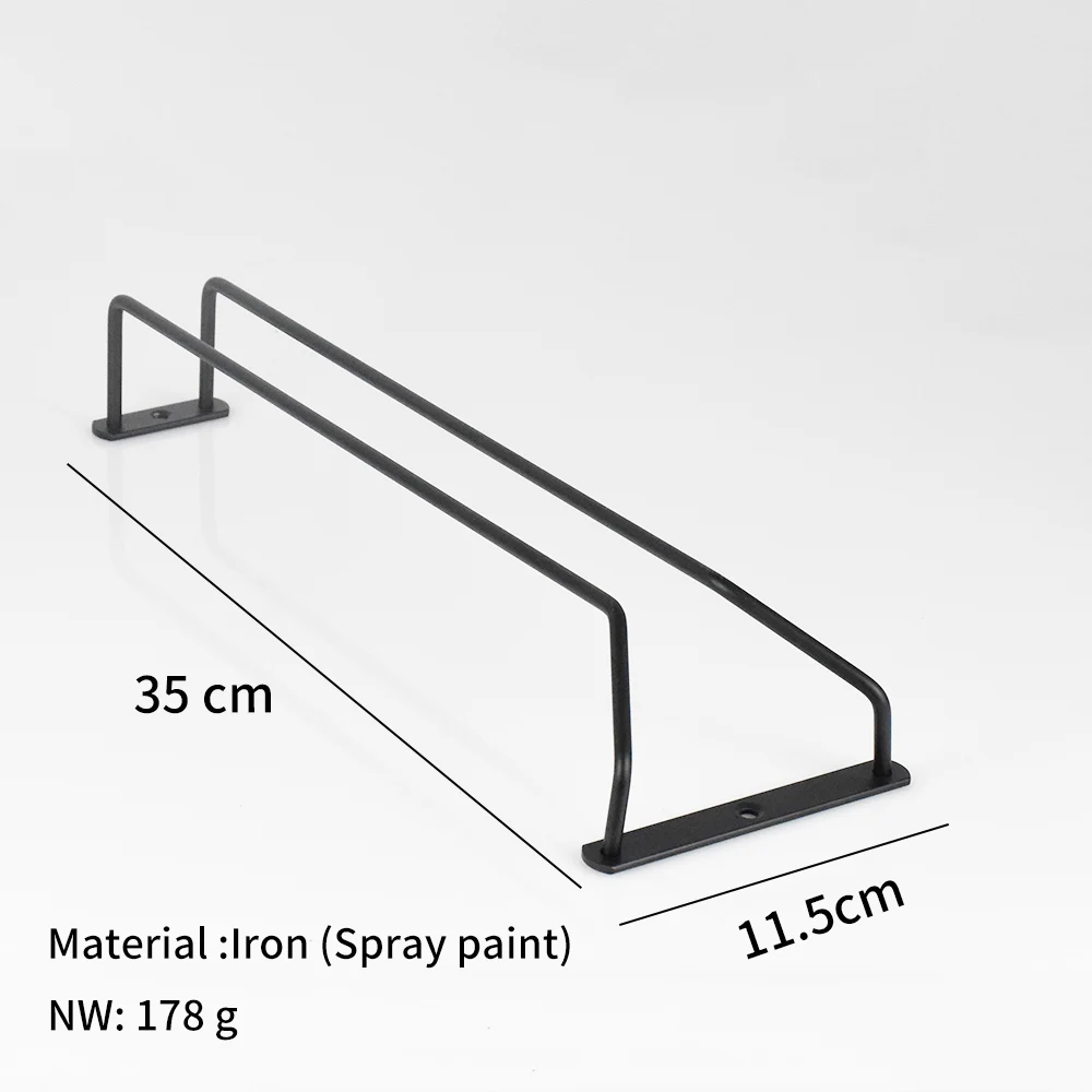 Wine glass holder hanging under shelf cabinet Wine glass holder Tall glass storage display rack suitable for bar kitchen