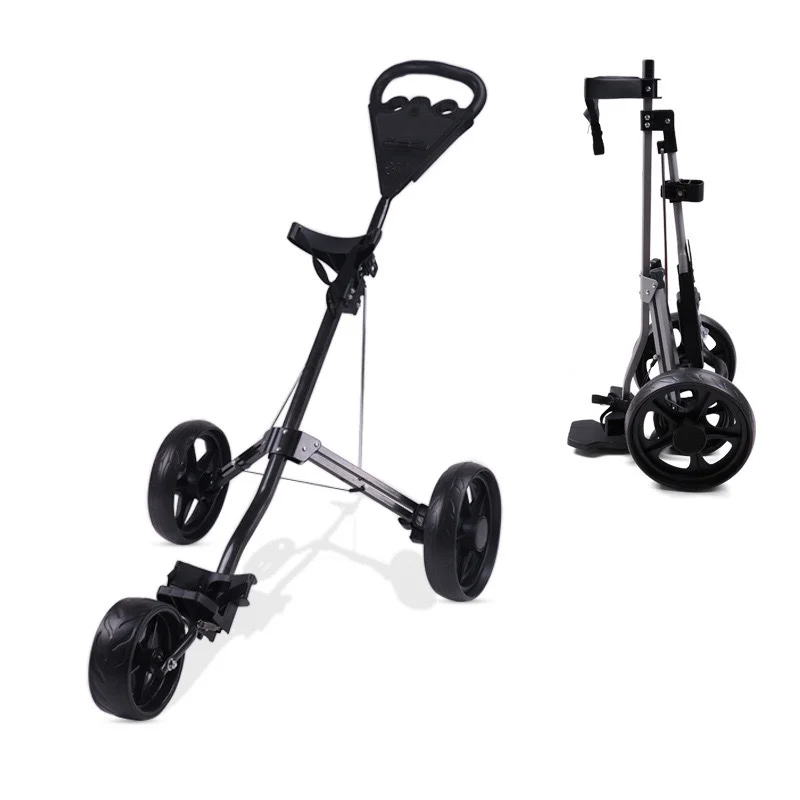 Hot New Golf Trolleys with Ball Wheels Lightly Pull to Join Push Cart for Smooth Driving on Any Terrain