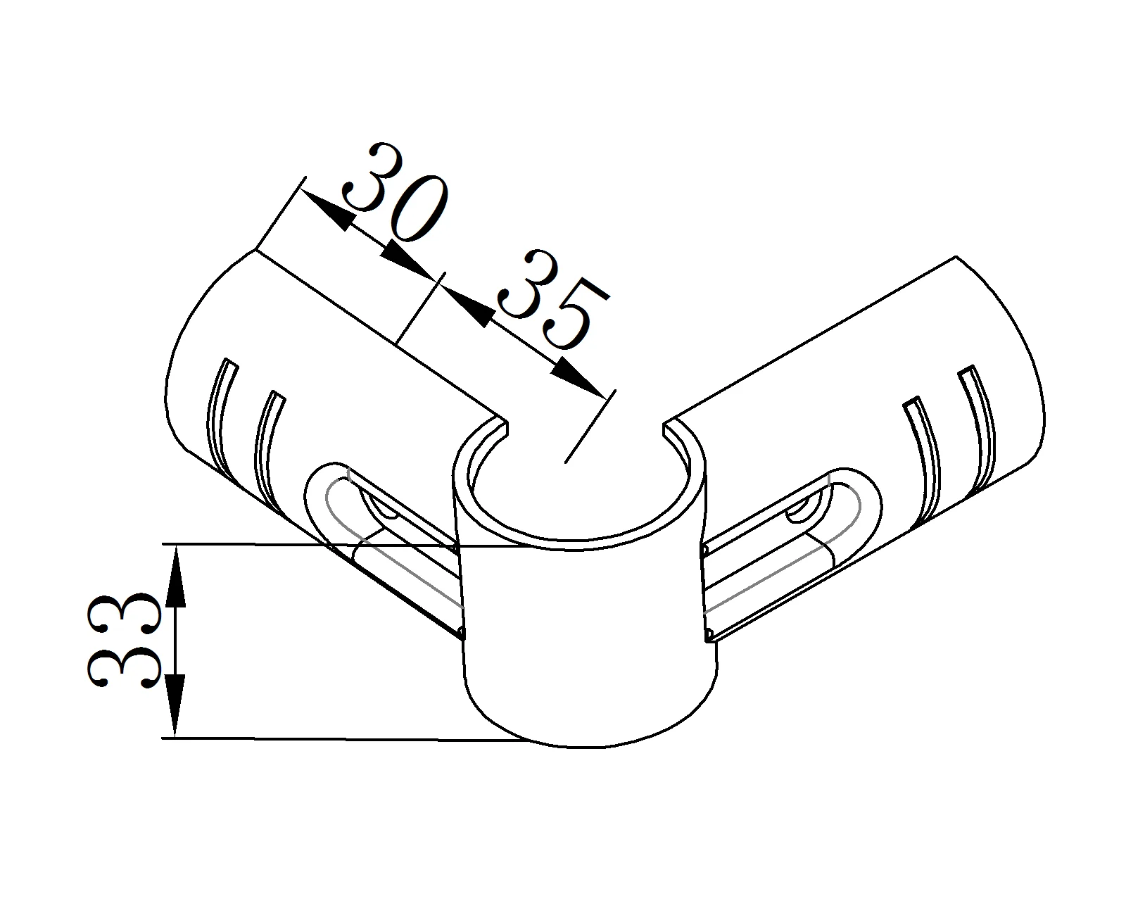 China Industry Lean Tube Pipe Connector Single Metal Joint K-3 Pipe Rack System Connector Metal Joint For Pipe Rack System
