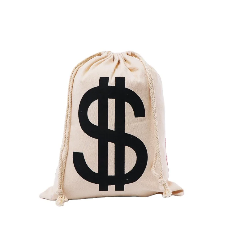 Wholesale Custom Logo Nature Customized Size Eco-Friendly Cotton Canvas Drawstring Pouch