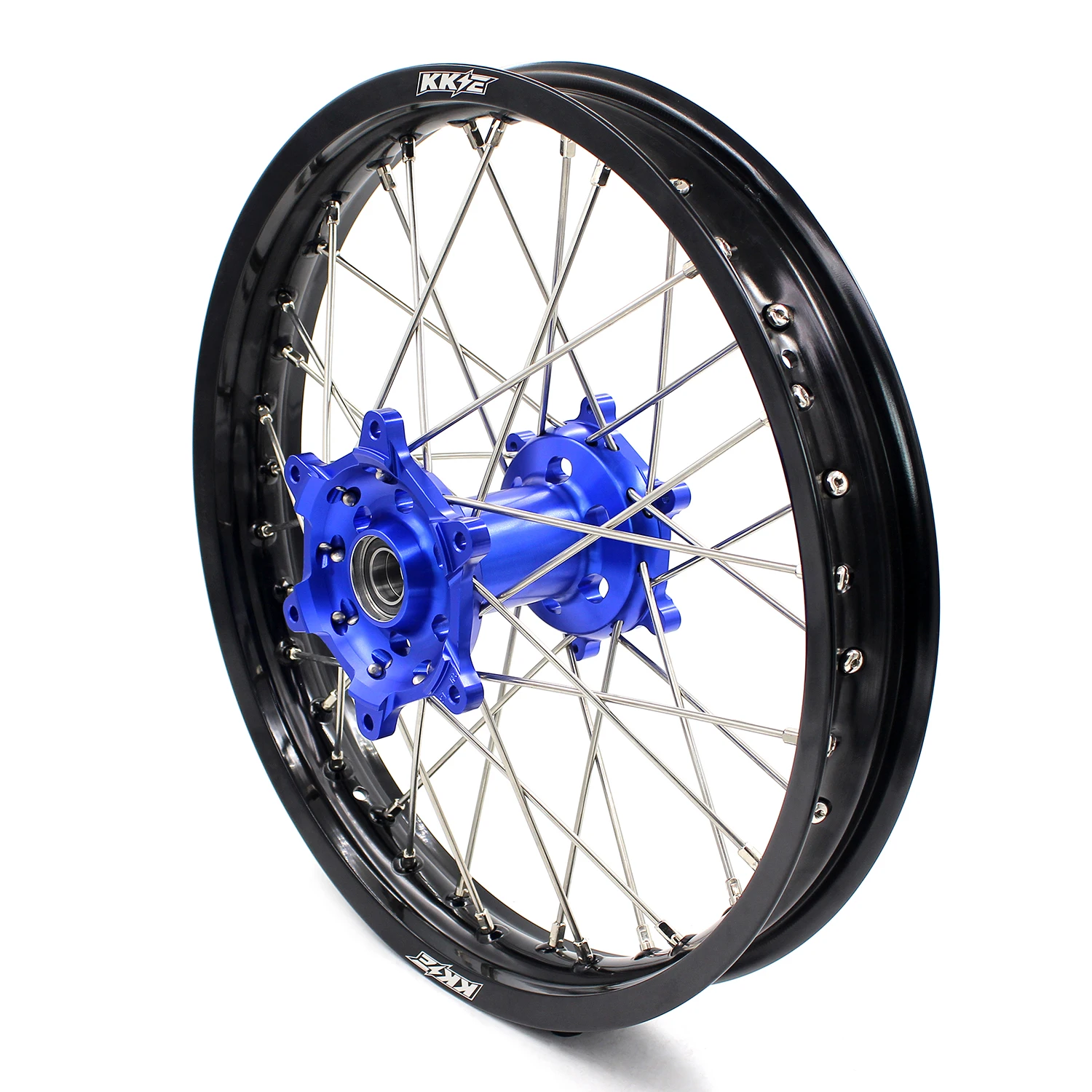 Набор колес KKE 21/19 дюйма или 21/18 подходит для YAMAHA YZ125 YZ250 1999-2021 YZ250F YZ450F 2020 синий ступичный черный