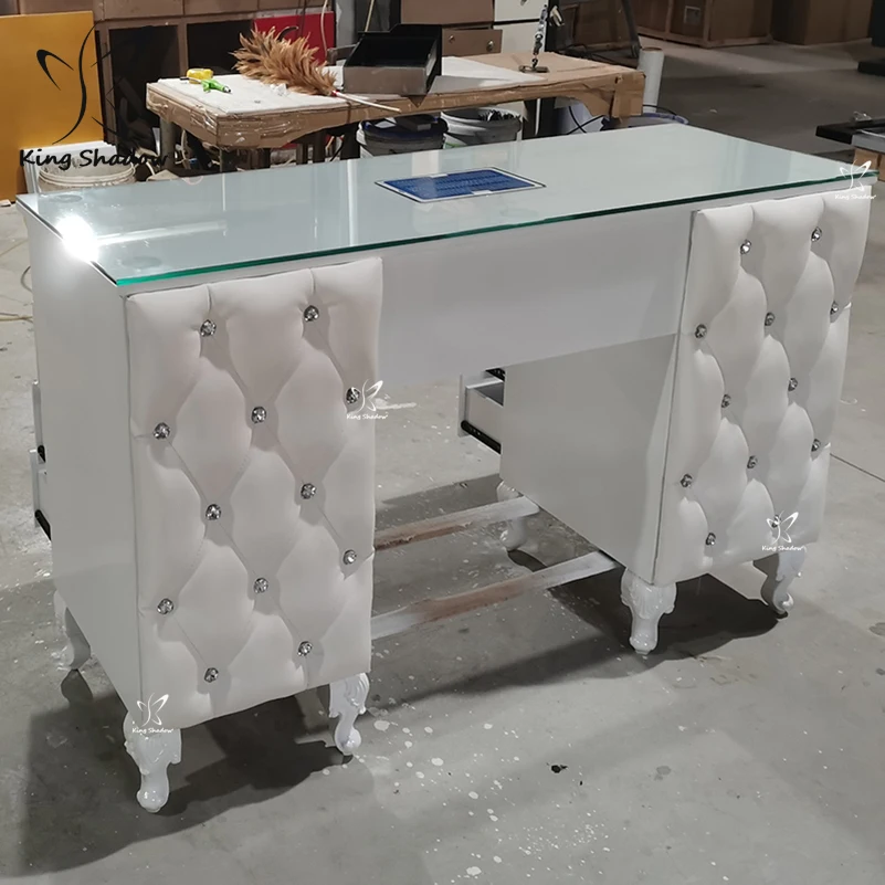 North European style nail salon furniture cheap nail table manicure table manufacturer