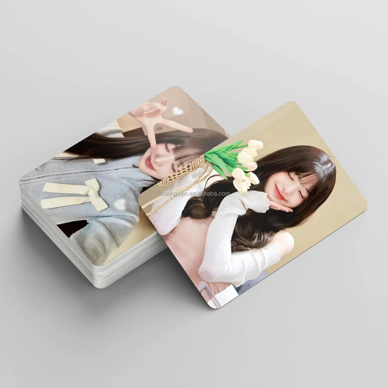 Горячая пользовательская kpop Фотокарта печать двухсторонние k-pop фотокарты