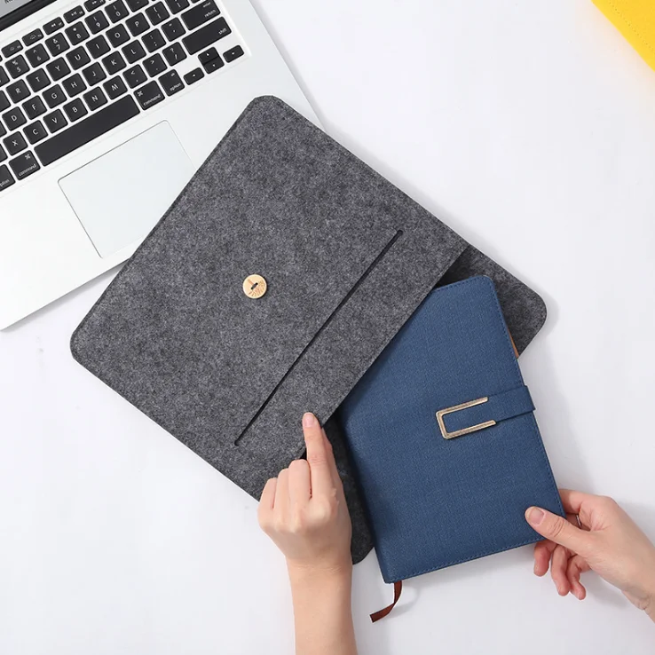 Factory Outlet Customized Logo Portable Square Felt Laptop Sleeve