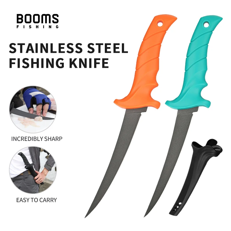 Non-Stick Coating PP+TPR Handle Stainless Steel 7/9 inch Outdoor Camping Cutting Fishing Kitchen Filleting and Boning Knife