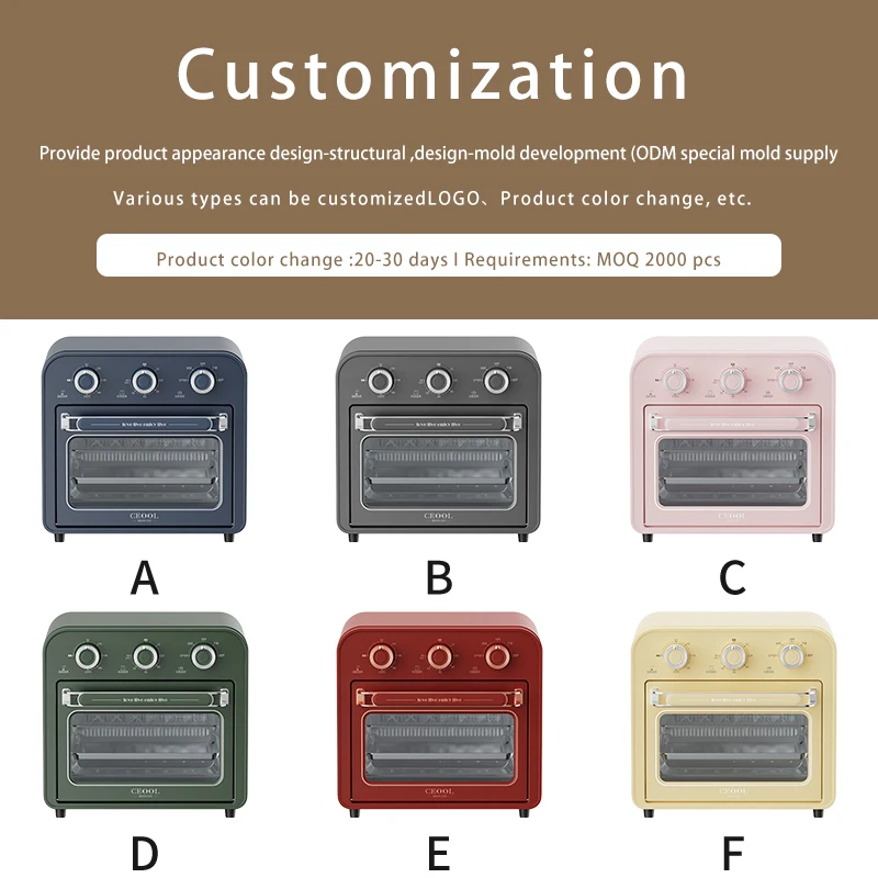 15L Home kitchen Appliances Electric Air Fryer Toaster Oven Hot Air Circulating Drying Oven Multifunctional Air Fryer Ovens