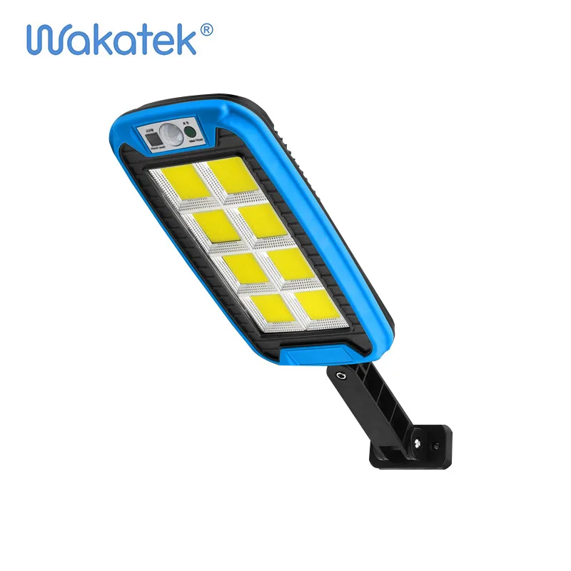 Светодиодный уличный светильник WAKATEK на солнечной батарее с датчиком движения настенный дистанционным управлением уличное солнечное освещение уличные
