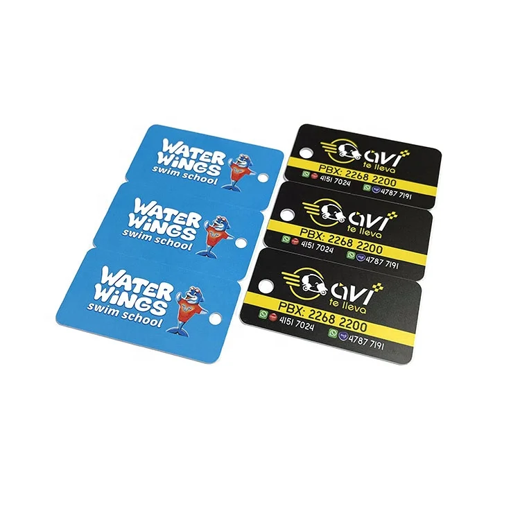 Custom Design PVC Key Tag 3up Combo Cards 2 in 1 Die Cut Plastic Combo Card For Loyalty VIP Membership