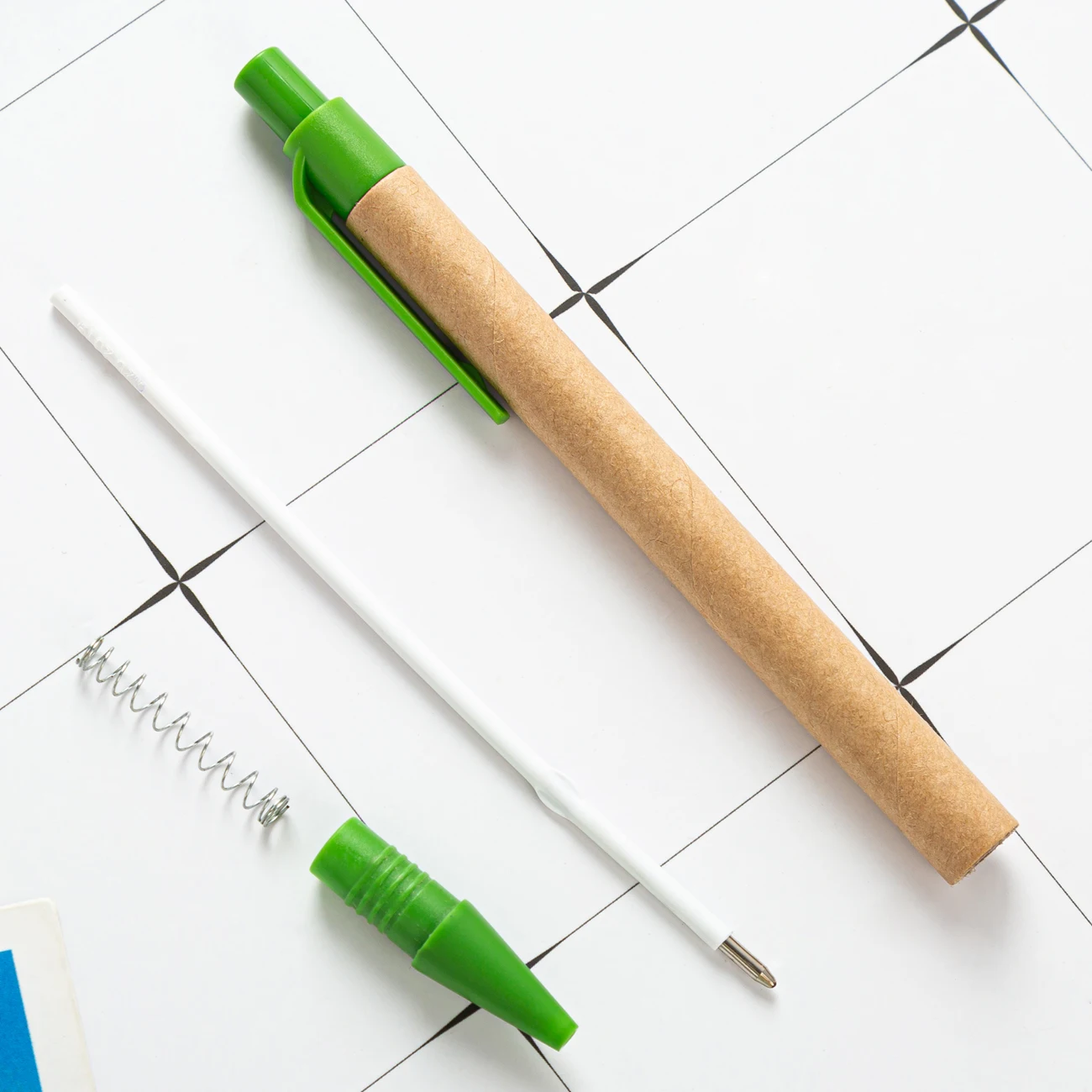 Promotional Logo Custom Recycled Paper Ball Pen Eco-friendly Ballpoint Pen With Cheap Price