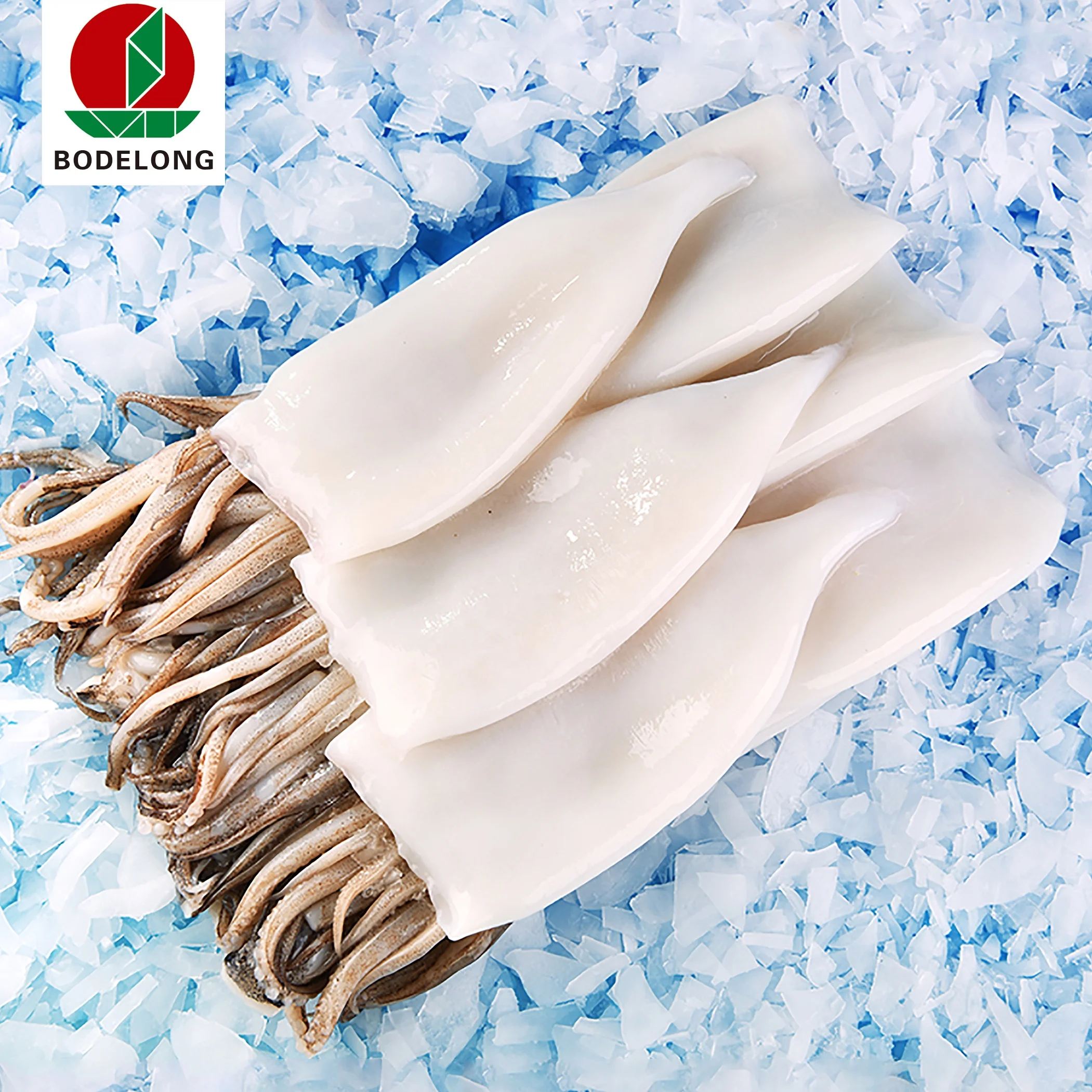 
frozen stuffed squid tube with tentacles 