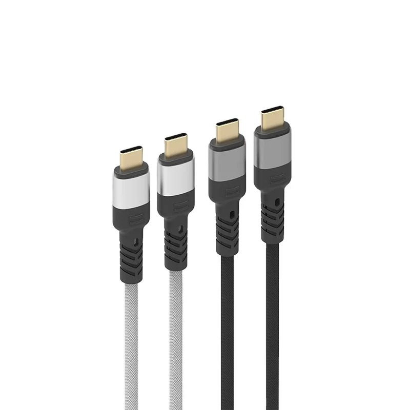 Textile Cable 20V 5A  USB 3.1 Gen1 USB Data Cable Type C Braided USB Fast Cable 100W with E-marker Chip