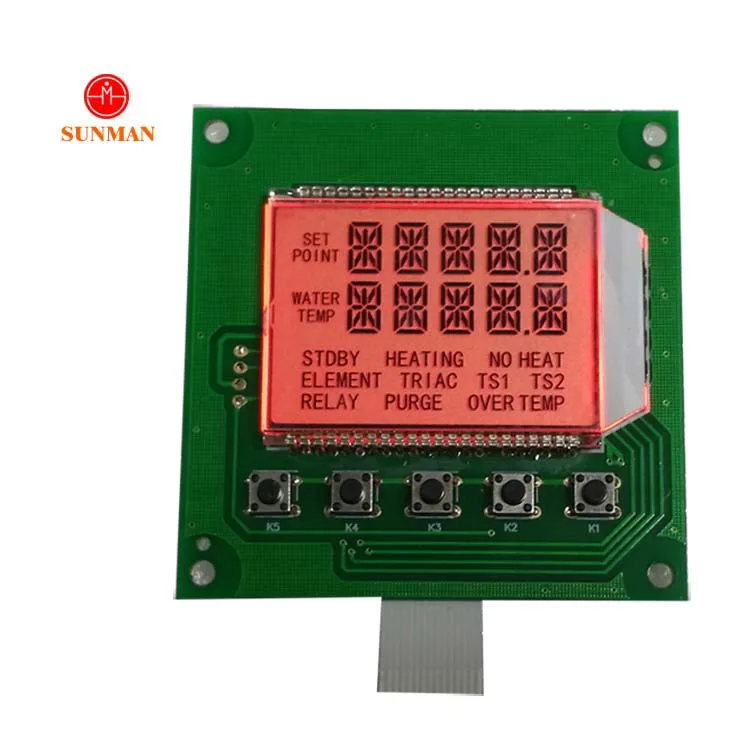 Custom low price 14 segment lcd i2c display with rgb led backlight