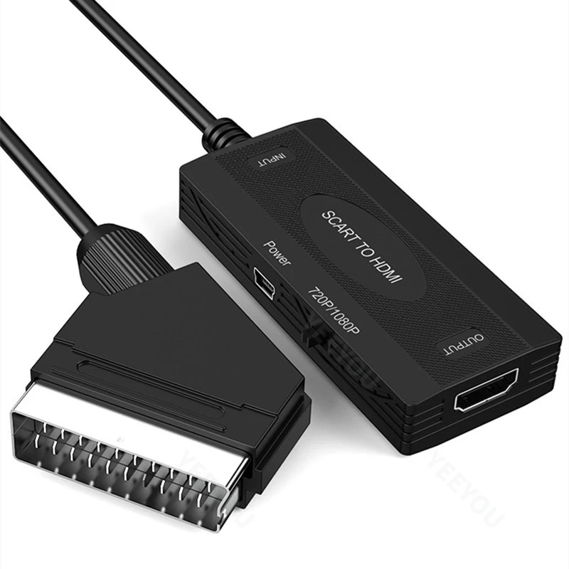 SCART to HDMl Converter 1080P HD SCART to HDM I Audio and Video Adapter