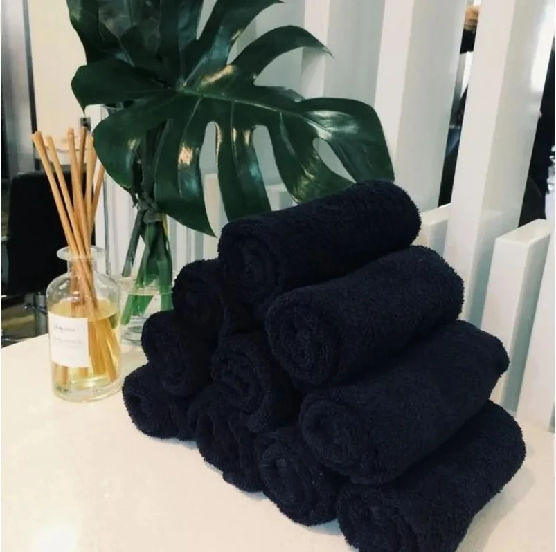 
beauty salon towel black bleach resistant hair salon towels 