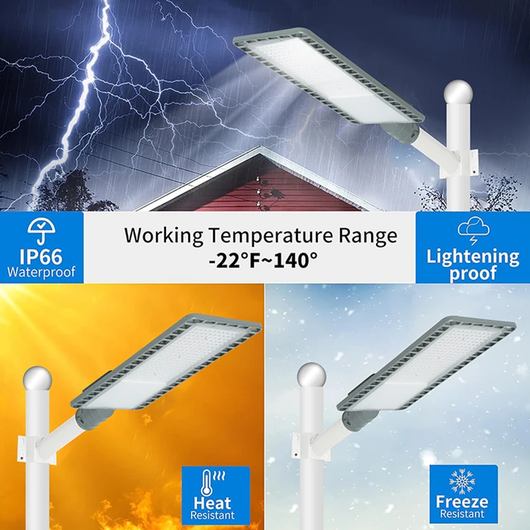 Efficient Outdoor Waterproof IP65 Street Lamp with Adjustable Angle 50w 100w 150w 200w Aluminum Led Road Light