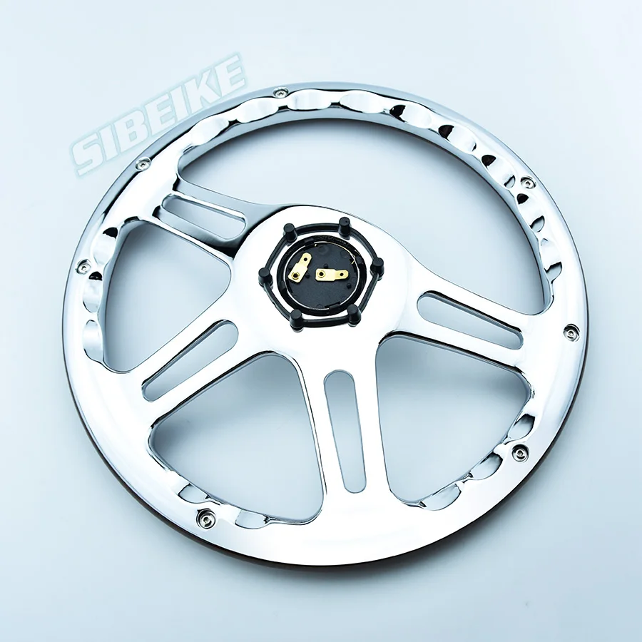 Universal Racing 4-Spoke JDM Black Leather Race Sport Steering Wheel Support Customize