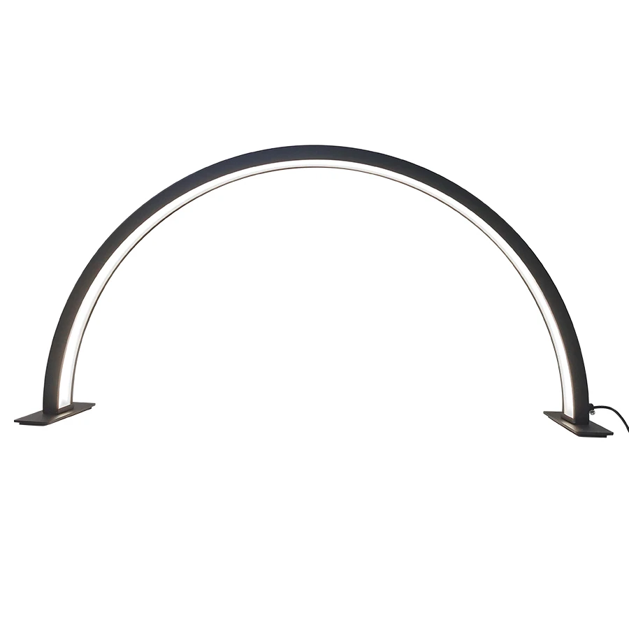 One piece half moon shape eyelash led beauty light with diamond Adjustable brightness Adjustable brightness half moon light