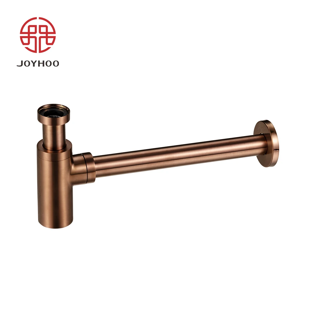 Латунный сифон JOYHOO для раковины, сушилка для бутылок, круглый горшок, сифон для умывальника с защитой от запаха
