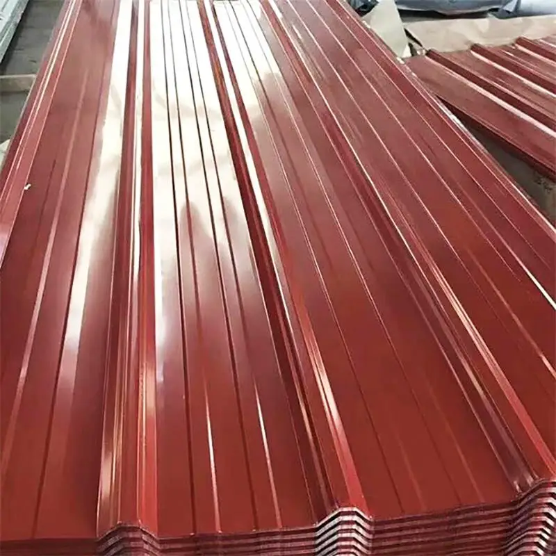Building Material Ppgi Color Coated Metal Roof Sheet Corrugated Roofing Sheetet