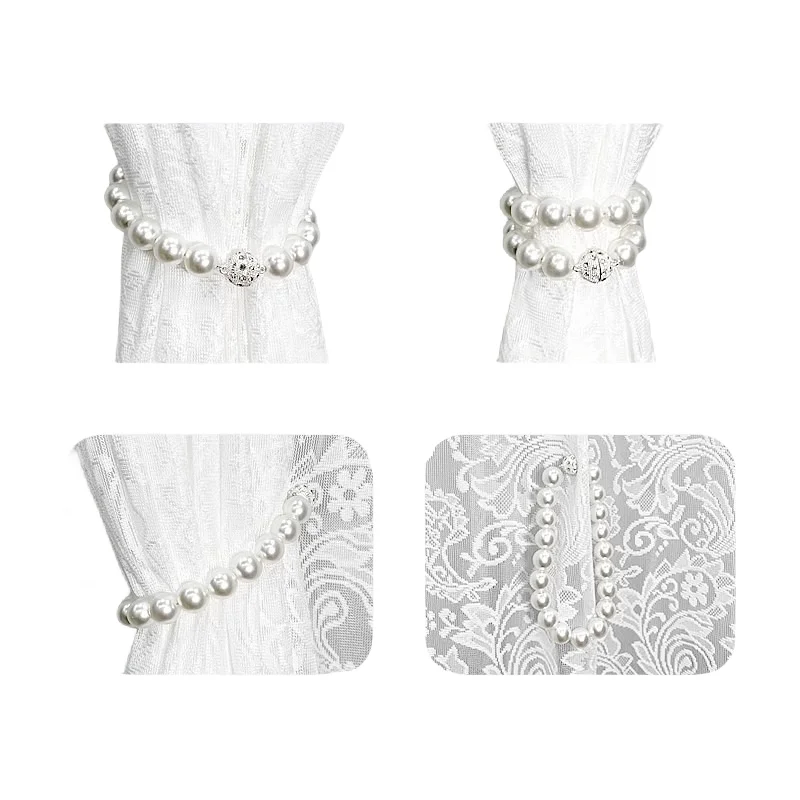 Factory Wholesale Pearl Curtain Holdback Tiebacks,Curtain Pearl Tieback,Curtain Tiebacks