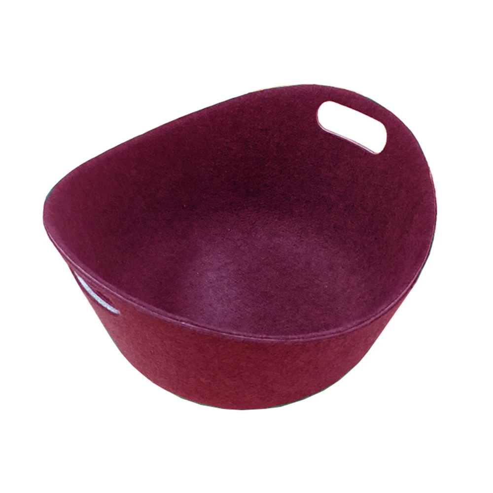 Factory Manufacturer Storage Box Industrial Laundry Storage Baskets Recycled Pet Felt Storage Boxes For Home Organizer
