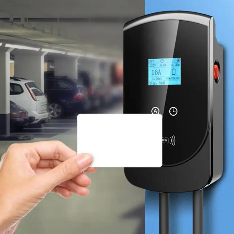 fisher IEC62196 Waterproof IP65 Electric Car Charging Wallbox 32A 1-phase AC EV Charger Station with APP