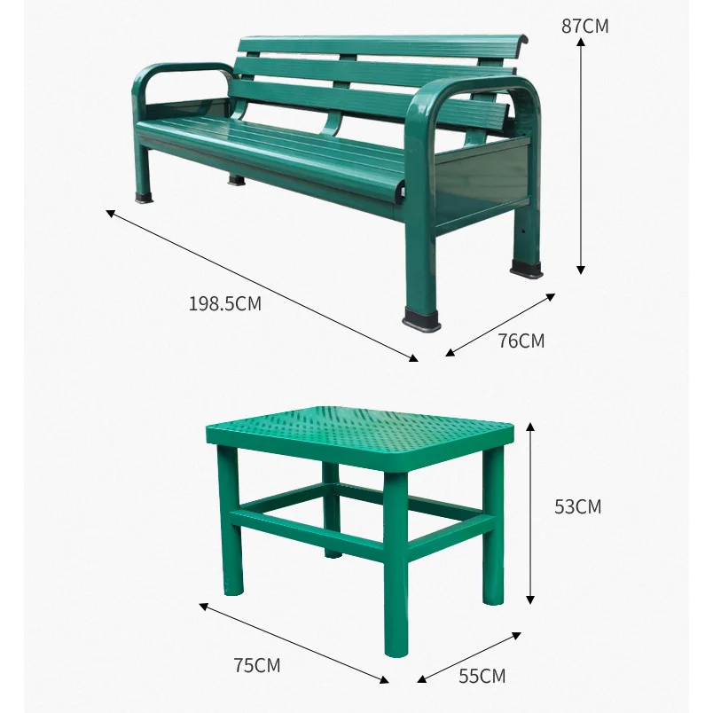 Public park tennis Courts Player Awning street metal plastic with backrest commercial custom patio Outdoor Benches