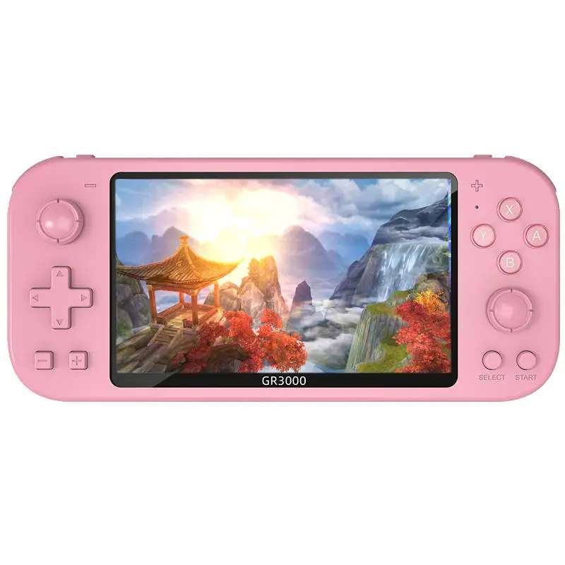 2023 New GR3000 Retro Game Console 5.1inch Handheld Console 8G Video Consolas Game Player Support Double Players