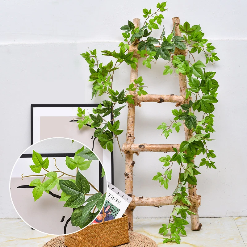 high quality odorless artificial ivy leaves plant green silk artificial hanging ivy leaf ivy leaves artificial
